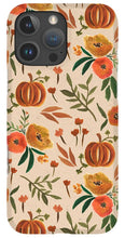 Load image into Gallery viewer, Floral Fall Pumpkin Pattern - Phone Case