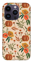 Load image into Gallery viewer, Floral Fall Pumpkin Pattern - Phone Case
