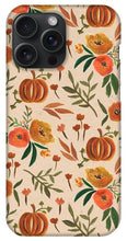 Load image into Gallery viewer, Floral Fall Pumpkin Pattern - Phone Case