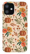 Load image into Gallery viewer, Floral Fall Pumpkin Pattern - Phone Case