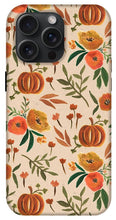 Load image into Gallery viewer, Floral Fall Pumpkin Pattern - Phone Case