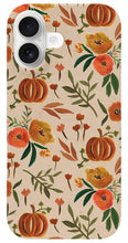 Load image into Gallery viewer, Floral Fall Pumpkin Pattern - Phone Case