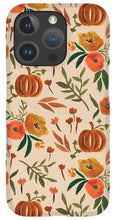 Load image into Gallery viewer, Floral Fall Pumpkin Pattern - Phone Case