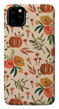 Load image into Gallery viewer, Floral Fall Pumpkin Pattern - Phone Case