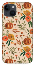 Load image into Gallery viewer, Floral Fall Pumpkin Pattern - Phone Case