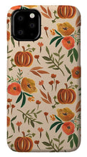 Load image into Gallery viewer, Floral Fall Pumpkin Pattern - Phone Case