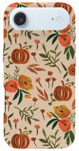 Load image into Gallery viewer, Floral Fall Pumpkin Pattern - Phone Case