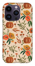 Load image into Gallery viewer, Floral Fall Pumpkin Pattern - Phone Case