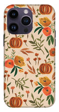Load image into Gallery viewer, Floral Fall Pumpkin Pattern - Phone Case