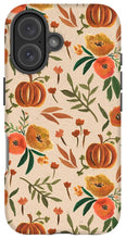 Load image into Gallery viewer, Floral Fall Pumpkin Pattern - Phone Case