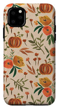 Load image into Gallery viewer, Floral Fall Pumpkin Pattern - Phone Case