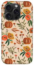Load image into Gallery viewer, Floral Fall Pumpkin Pattern - Phone Case
