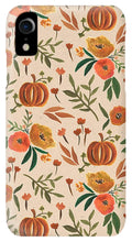 Load image into Gallery viewer, Floral Fall Pumpkin Pattern - Phone Case