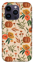 Load image into Gallery viewer, Floral Fall Pumpkin Pattern - Phone Case
