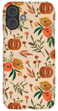 Load image into Gallery viewer, Floral Fall Pumpkin Pattern - Phone Case