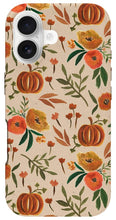 Load image into Gallery viewer, Floral Fall Pumpkin Pattern - Phone Case