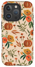 Load image into Gallery viewer, Floral Fall Pumpkin Pattern - Phone Case