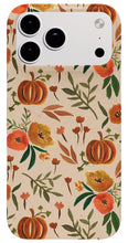 Load image into Gallery viewer, Floral Fall Pumpkin Pattern - Phone Case
