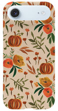 Load image into Gallery viewer, Floral Fall Pumpkin Pattern - Phone Case