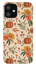 Load image into Gallery viewer, Floral Fall Pumpkin Pattern - Phone Case