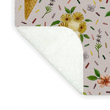 Load image into Gallery viewer, Floral Ice Cream Pattern - Blanket