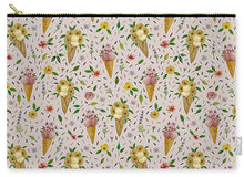 Load image into Gallery viewer, Floral Ice Cream Pattern - Zip Pouch
