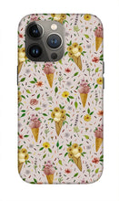 Load image into Gallery viewer, Floral Ice Cream Pattern - Phone Case