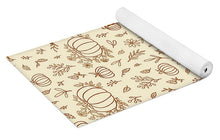 Load image into Gallery viewer, Floral Ink Pumpkin Pattern - Yoga Mat