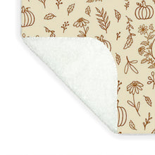 Load image into Gallery viewer, Floral Ink Pumpkin Pattern - Blanket