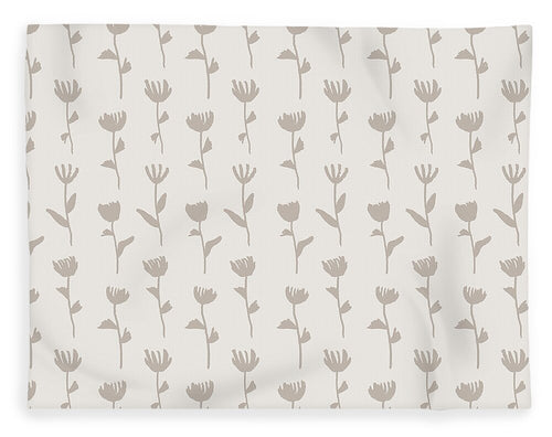 Ink Flower Pattern - Blanket