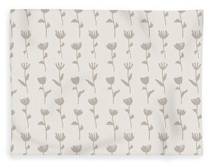 Ink Flower Pattern - Blanket