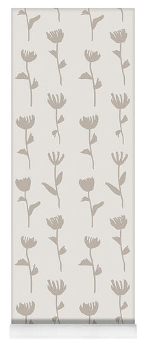 Ink Flower Pattern - Yoga Mat