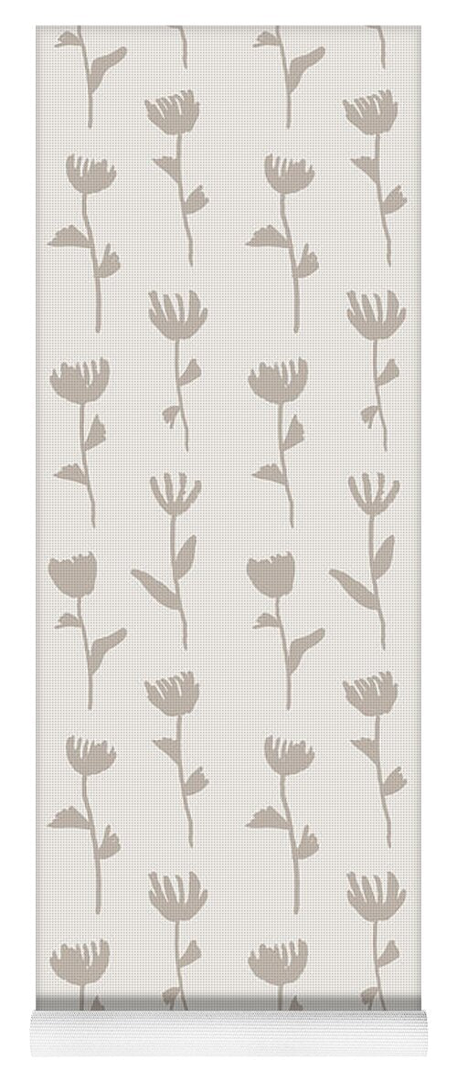 Ink Flower Pattern - Yoga Mat