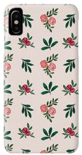 Load image into Gallery viewer, Pink Roses and Leaves Pattern - Phone Case