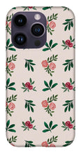 Load image into Gallery viewer, Pink Roses and Leaves Pattern - Phone Case