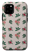 Load image into Gallery viewer, Pink Roses and Leaves Pattern - Phone Case