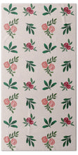 Load image into Gallery viewer, Pink Roses and Leaves Pattern - Beach Towel