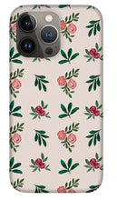 Load image into Gallery viewer, Pink Roses and Leaves Pattern - Phone Case