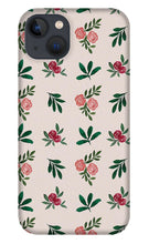 Load image into Gallery viewer, Pink Roses and Leaves Pattern - Phone Case
