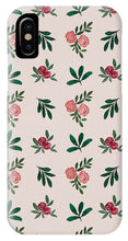 Load image into Gallery viewer, Pink Roses and Leaves Pattern - Phone Case