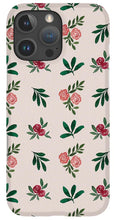 Load image into Gallery viewer, Pink Roses and Leaves Pattern - Phone Case