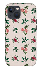 Load image into Gallery viewer, Pink Roses and Leaves Pattern - Phone Case