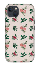 Load image into Gallery viewer, Pink Roses and Leaves Pattern - Phone Case
