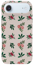Load image into Gallery viewer, Pink Roses and Leaves Pattern - Phone Case
