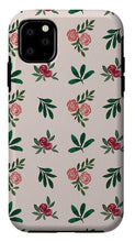 Load image into Gallery viewer, Pink Roses and Leaves Pattern - Phone Case