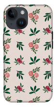 Load image into Gallery viewer, Pink Roses and Leaves Pattern - Phone Case
