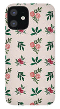 Load image into Gallery viewer, Pink Roses and Leaves Pattern - Phone Case
