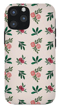 Load image into Gallery viewer, Pink Roses and Leaves Pattern - Phone Case