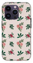 Load image into Gallery viewer, Pink Roses and Leaves Pattern - Phone Case
