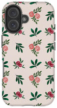 Load image into Gallery viewer, Pink Roses and Leaves Pattern - Phone Case